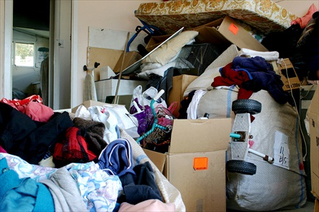 photo of hoarder home 